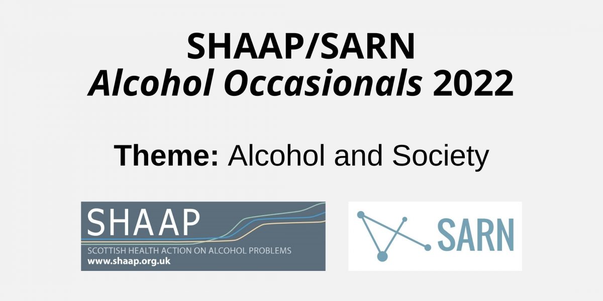SHAAP/SARN Alcohol Occasionals 2022